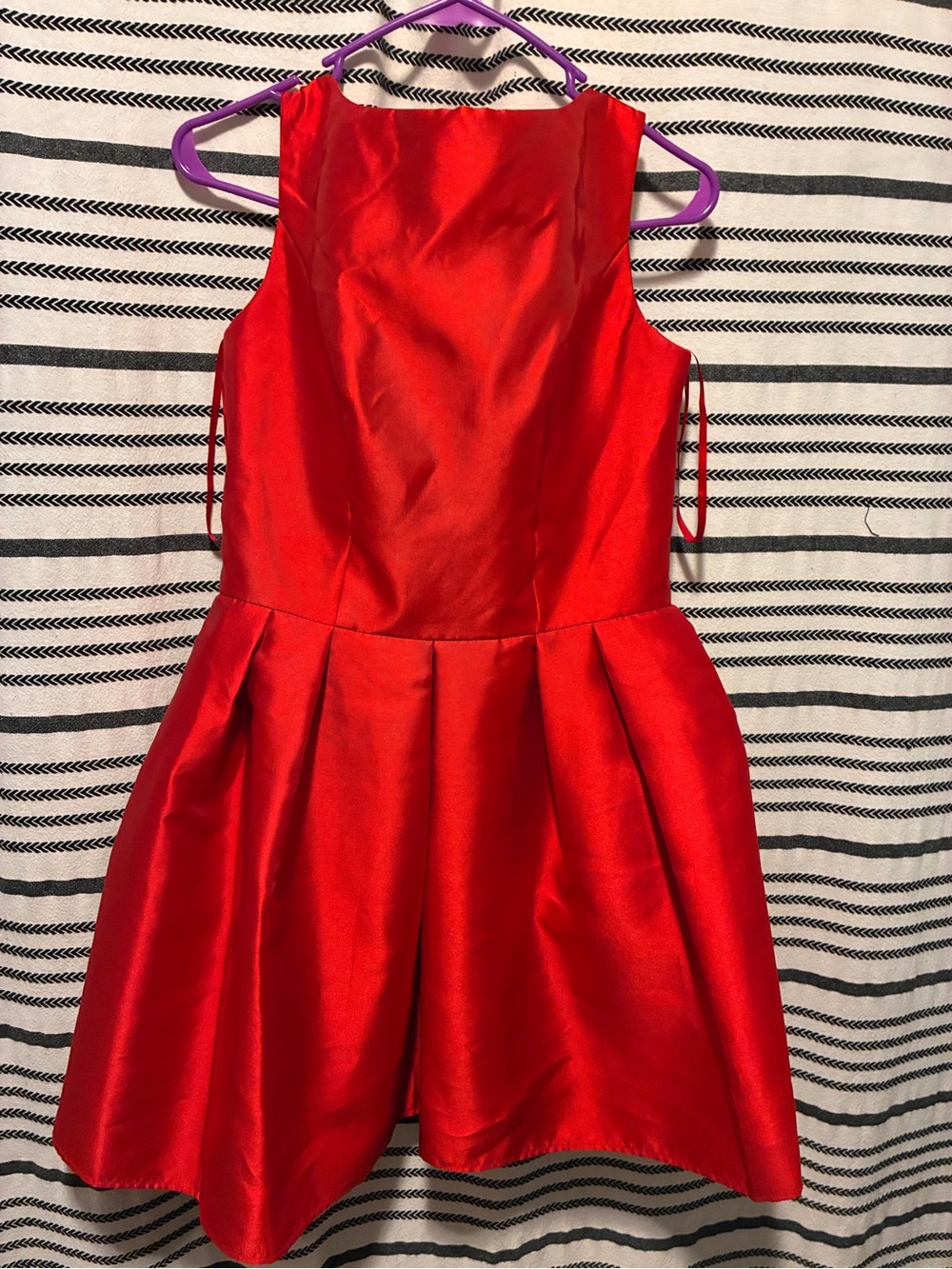 Red Satin Mini Dress